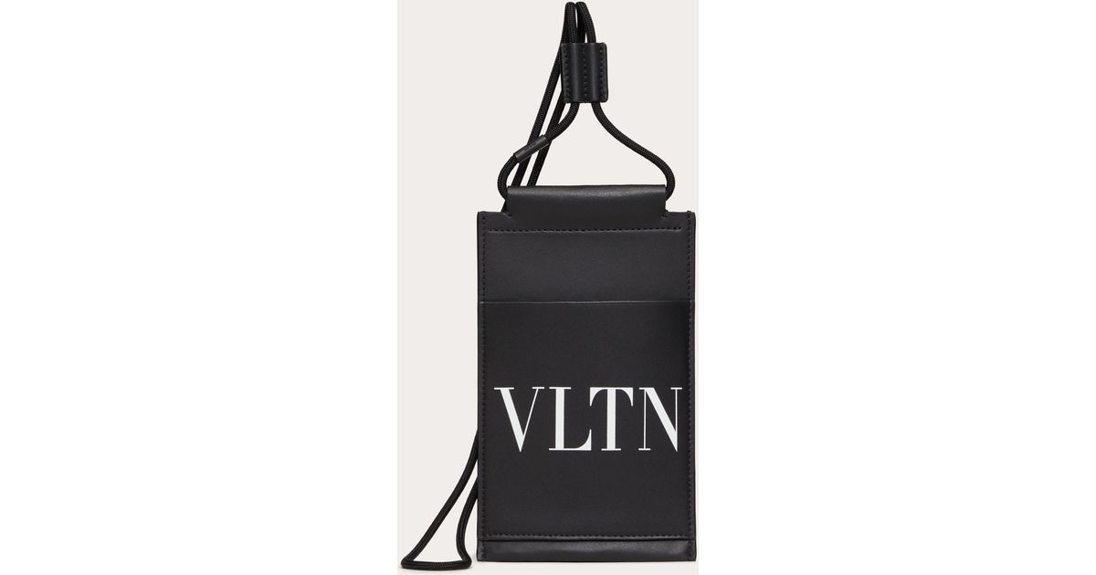 Valentino Garavani Locò Phone Case With Neck Strap in White for Men