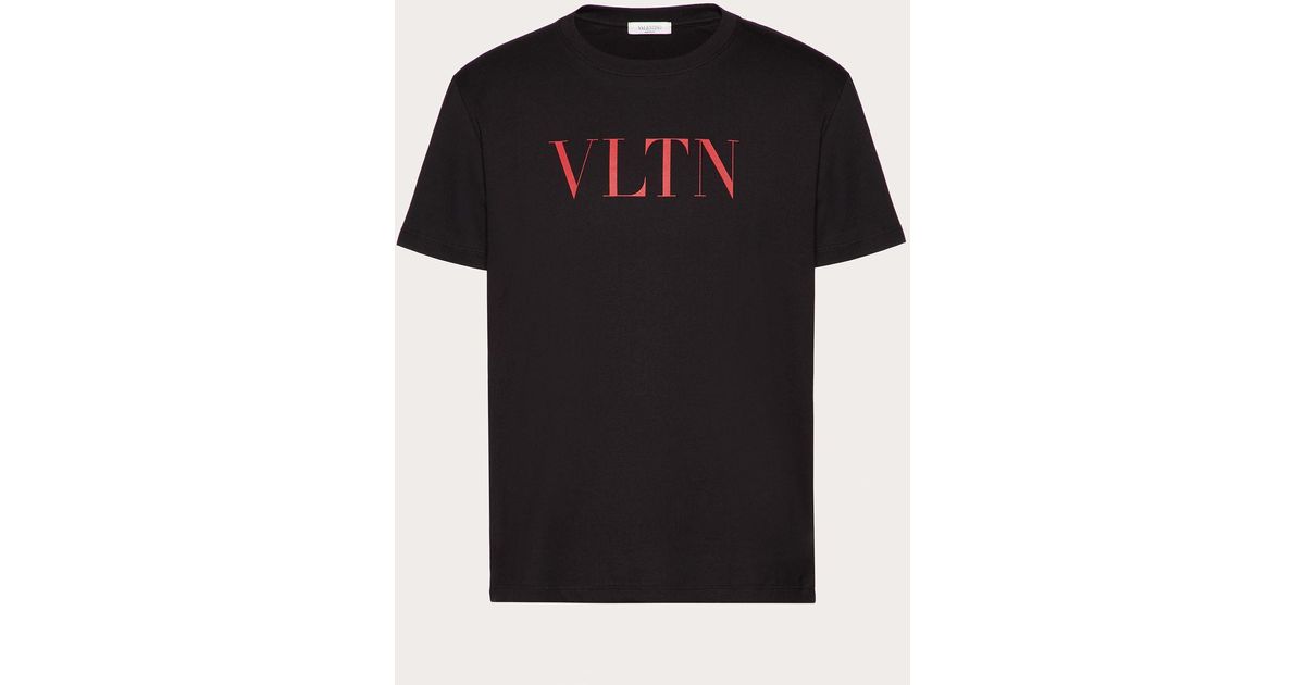 Camiseta Vltn Valentino de Algodón de color Negro para hombre | Lyst