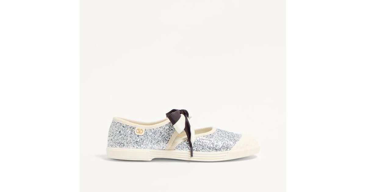 Valentino Garavani Women Embroidered Canvas Bay By Bay Slip Ons