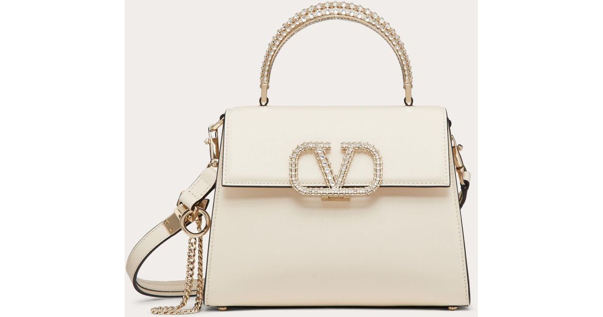 Valentino Garavani Vsling Small Calfskin Handbag With Jewel Handle in ...