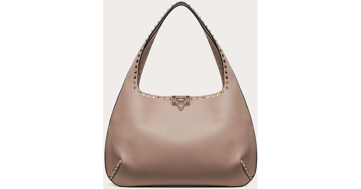 Valentino Garavani Hobo bag Rockstud Aus Gekorntem Kalbsleder Lyst AT