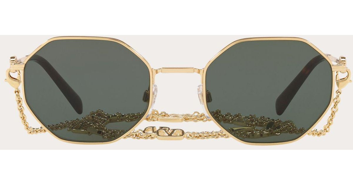 valentino octagonal sunglasses