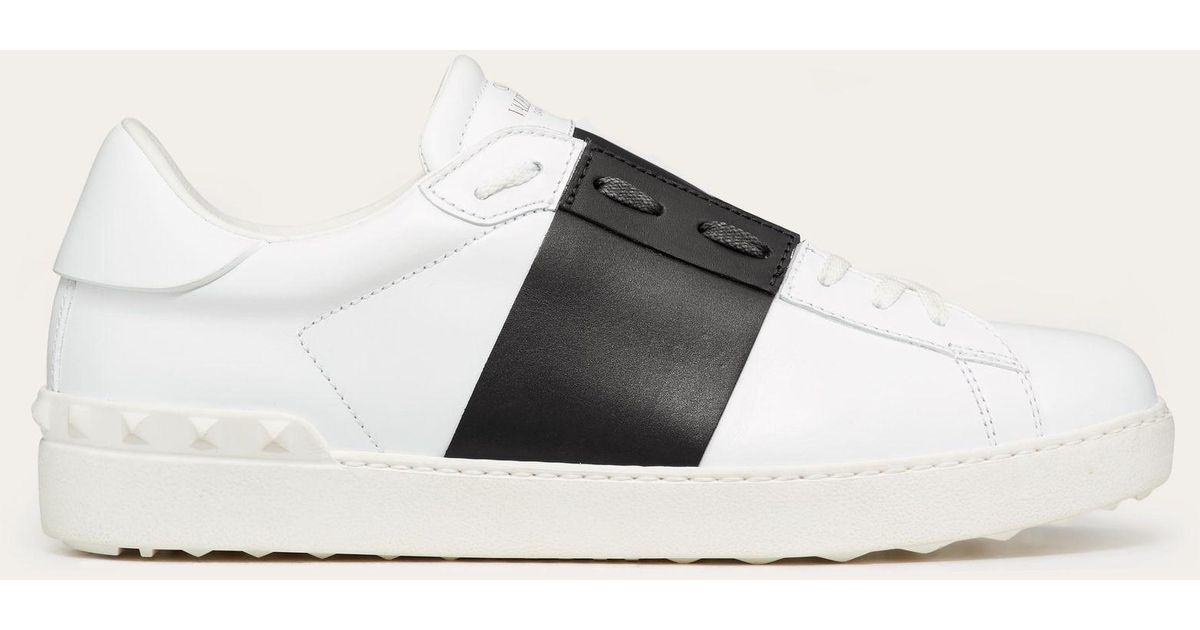calfskin open sneaker
