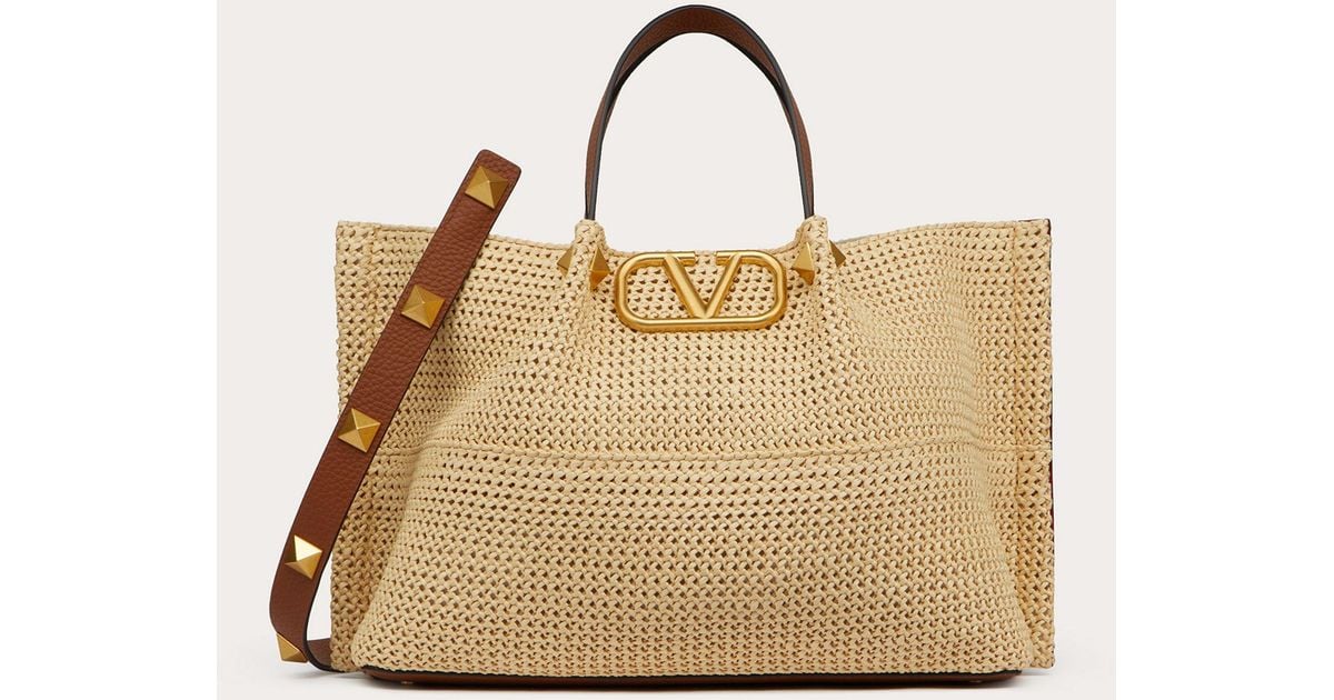 MEDIUM STRAW SUMMER TOTE