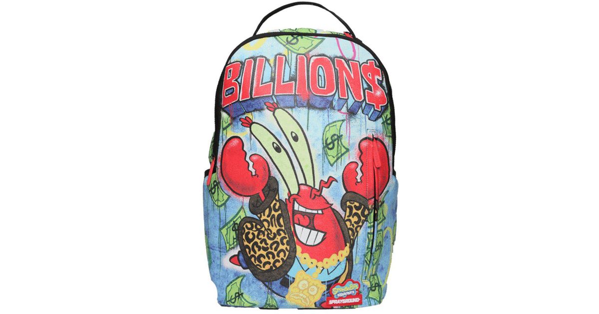 Sprayground Mr. Krabs Throwing Up Billions Backpack Lyst