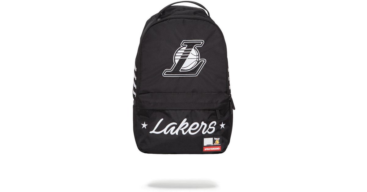 sprayground lakers backpack