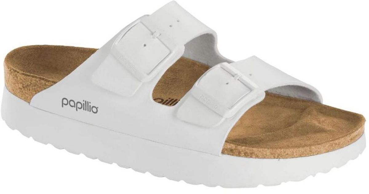 birkenstock papillio platform white