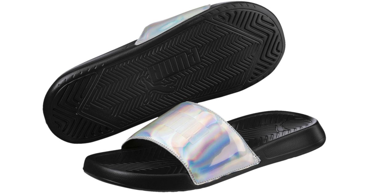 popcat chrome puma slides