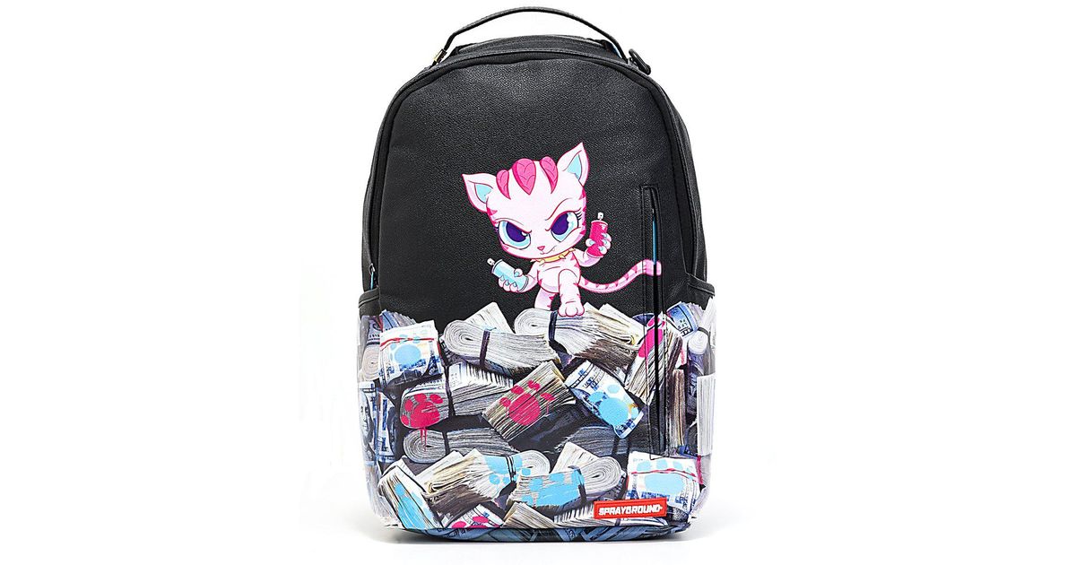 sprayground kitty backpack