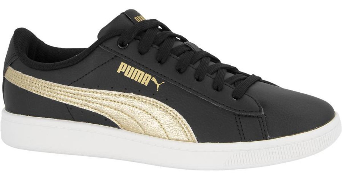 PUMA Zwarte Vikky in het Metallic - Lyst