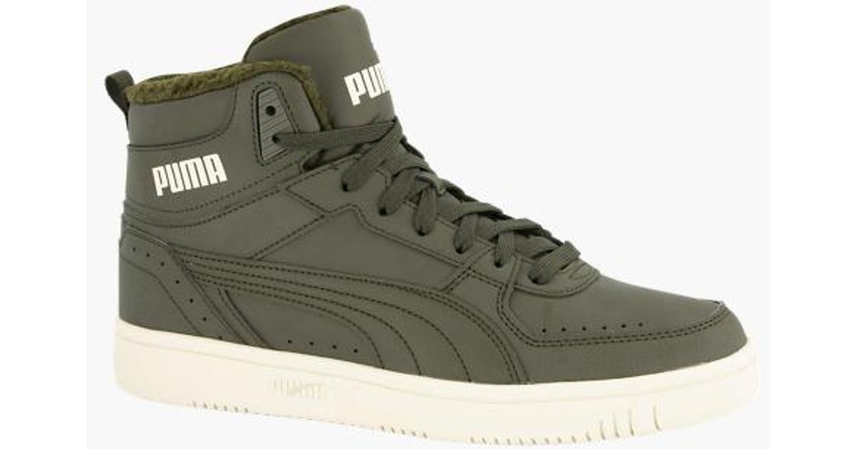 PUMA Donkere Rebound Joy Fur in het Groen voor heren - Lyst