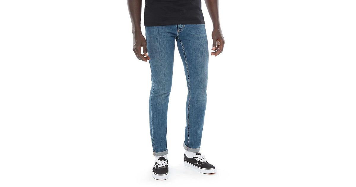 vans blue jeans