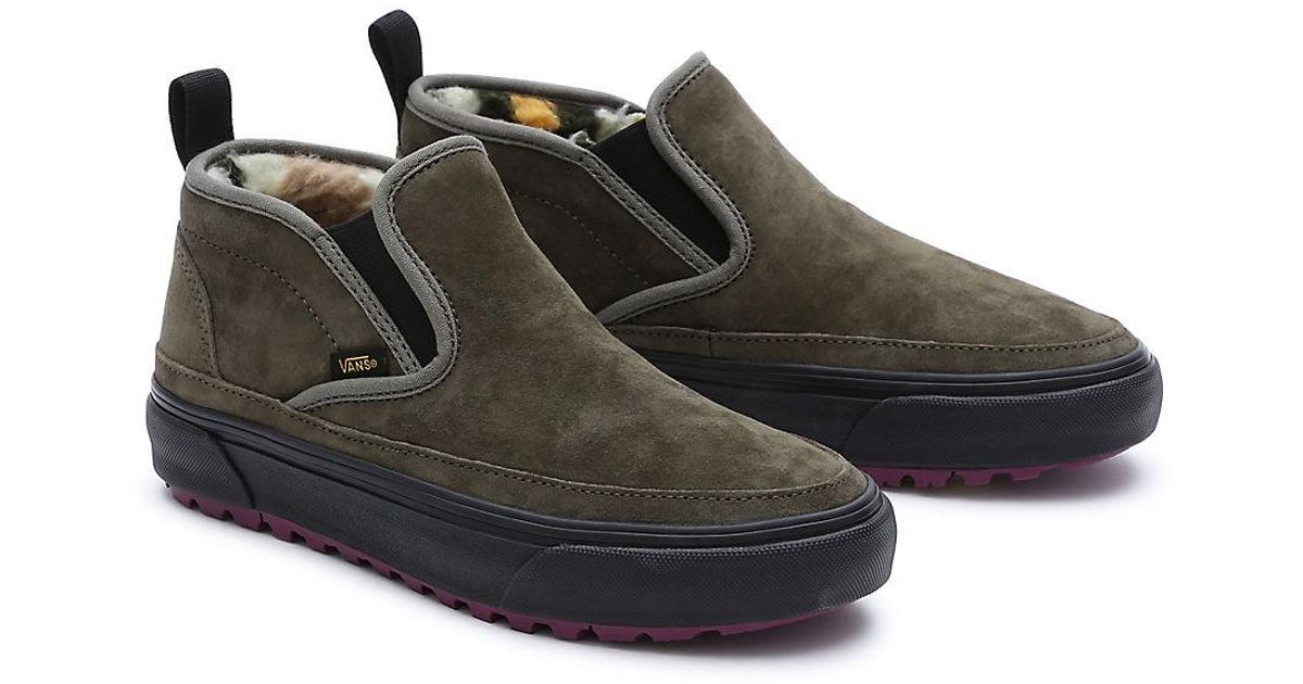 Vans Black Sherpa Mid Slip Mte 1 Shoes