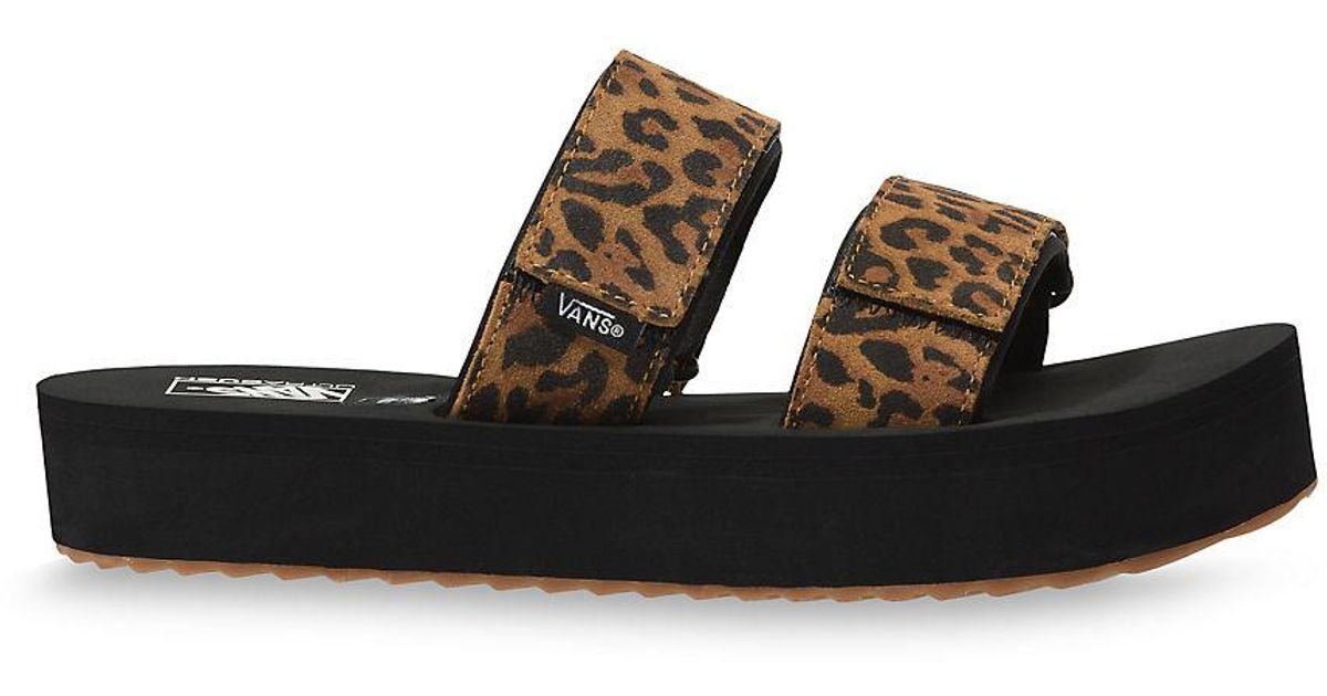 Vans Damen Suede Leopard Cayucas Slide Mega Platform Sandalen in Braun |  Lyst AT