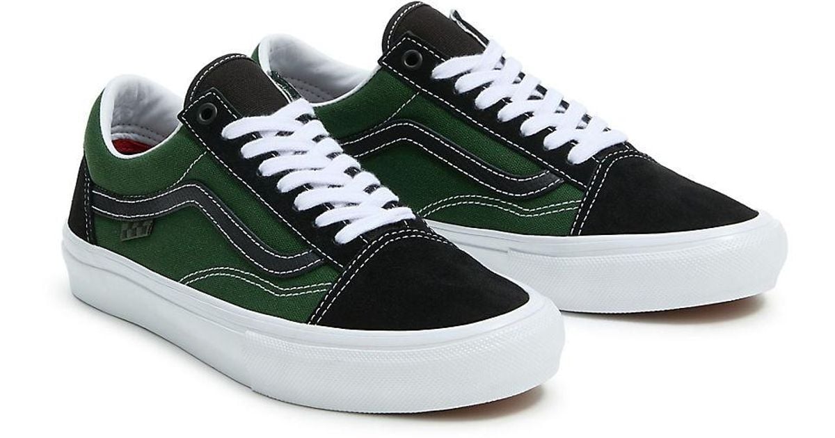 Vans old skool black and deals green