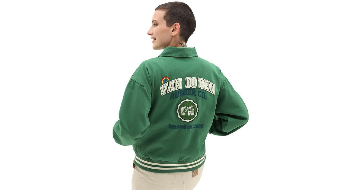 Veste Anaheim Sidewall Vans en coloris Vert Lyst