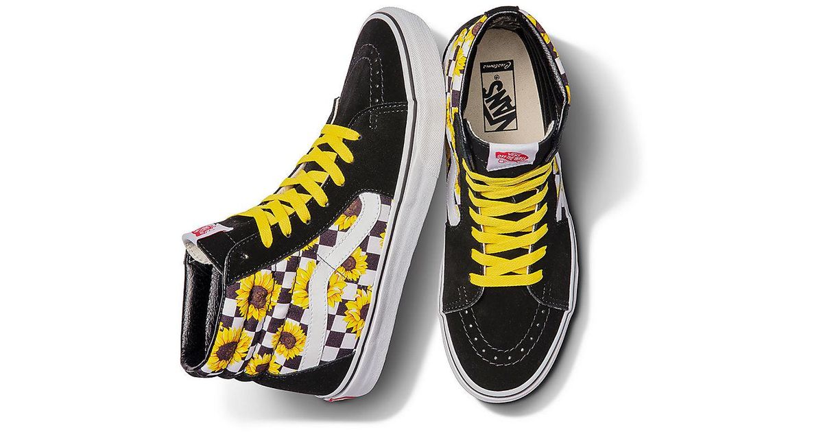 black and white lace up vans
