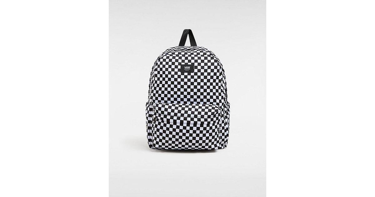 Black and white checkered vans bag sale