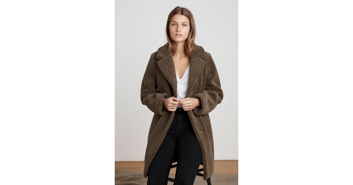 Trishelle Lux Sherpa Oversized Coat Top 