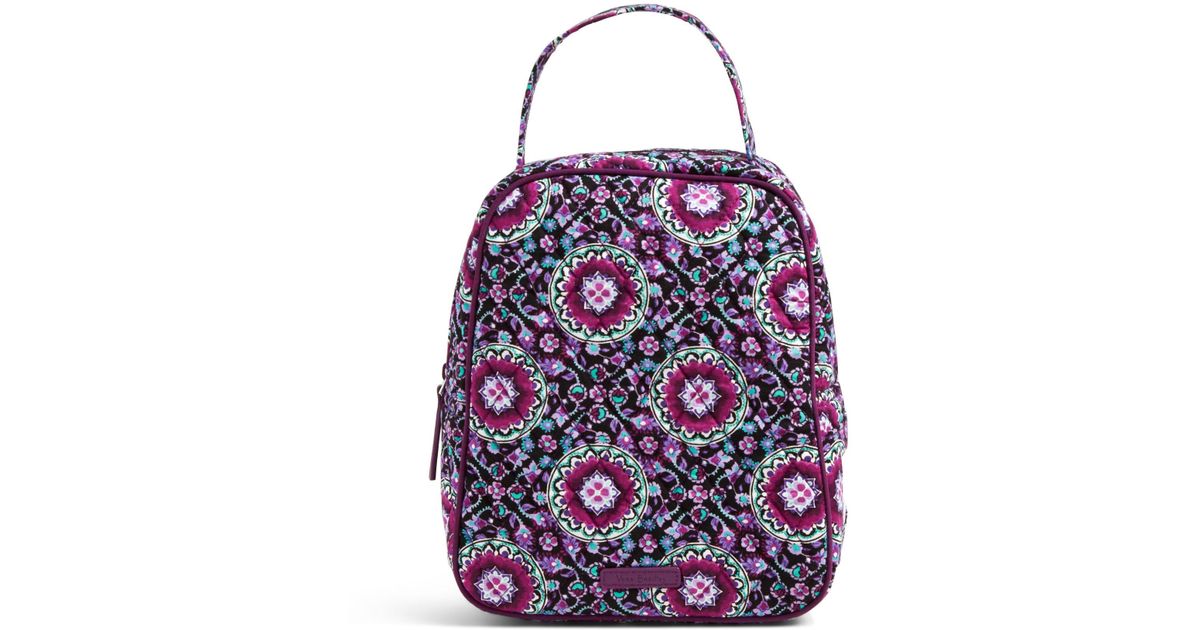 vera bradley lilac medallion lunch bag