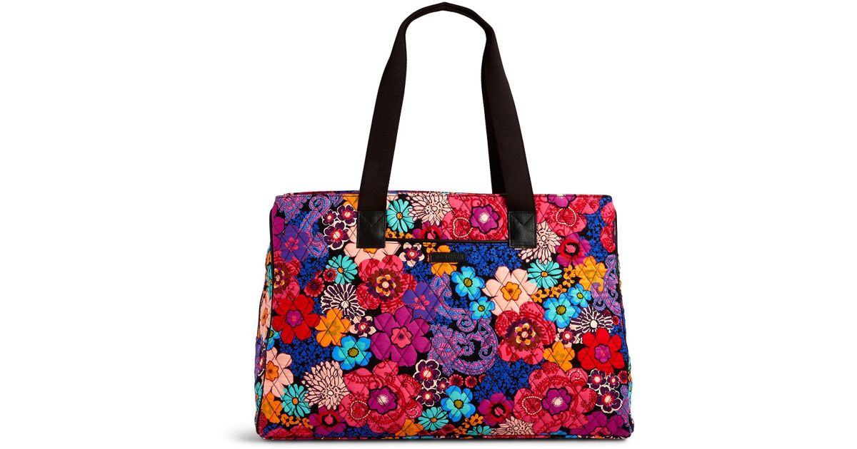 vera bradley triple compartment travel bag