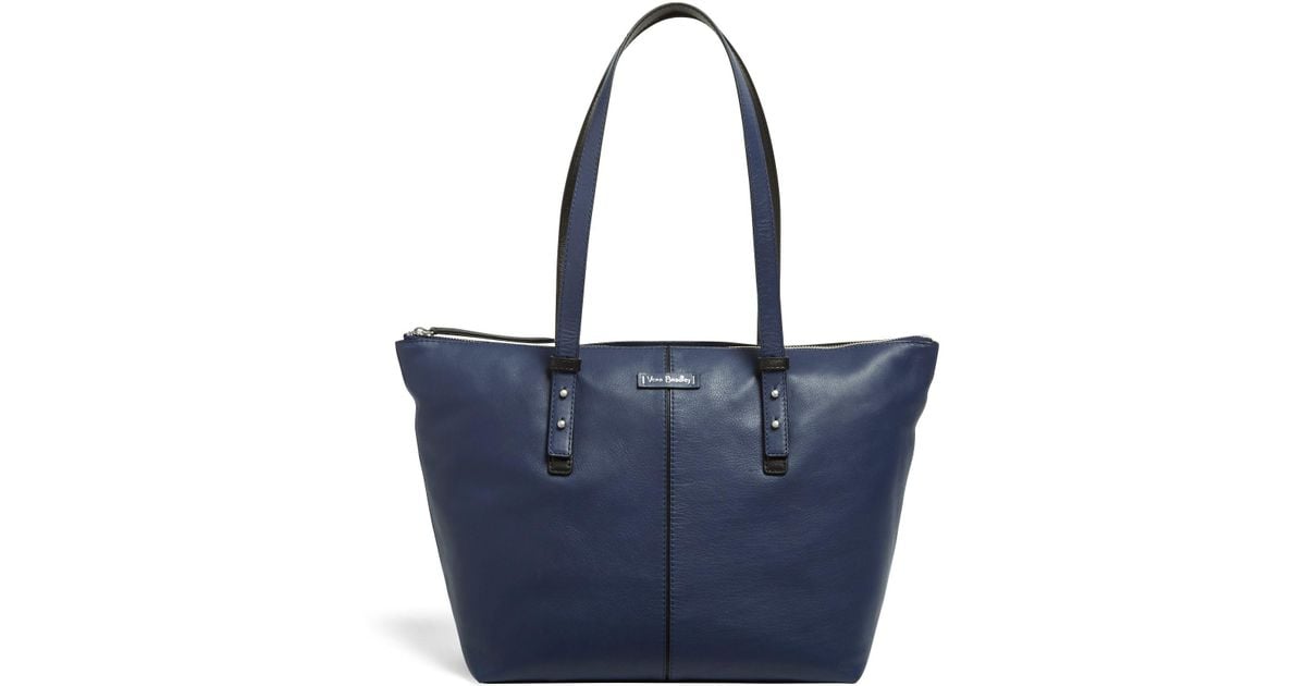 vera bradley blue leather purse