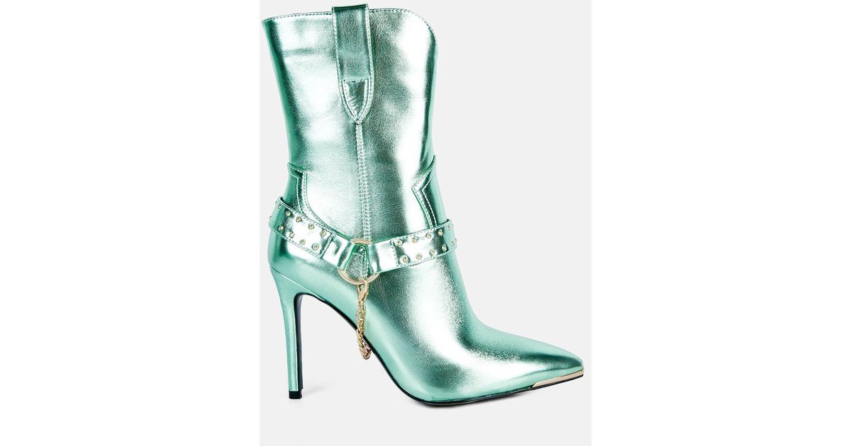 LONDON RAG Pro Tip Bootie in Green Lyst