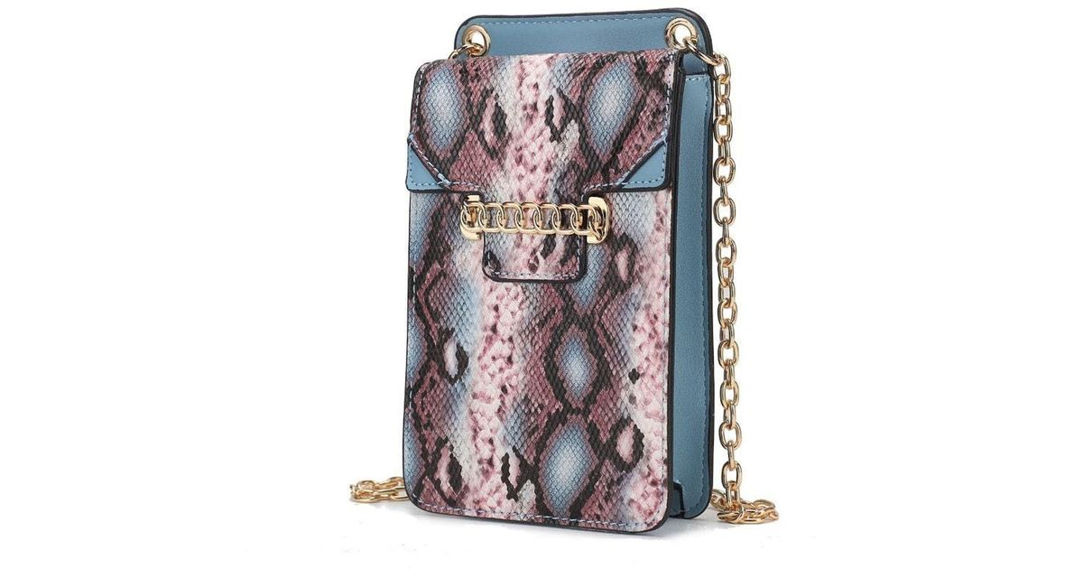 MKF Collection by Mia K Yael Snake Embossed Vegan Leather Phone