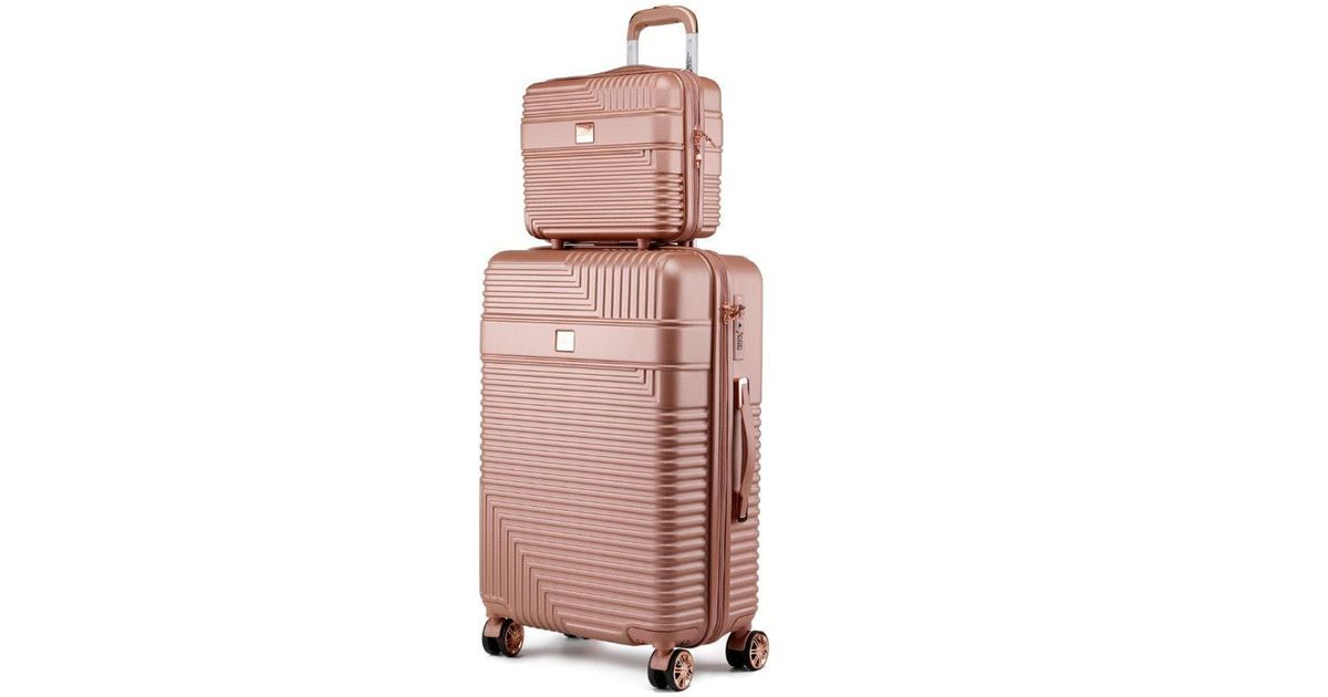 MKF Collection by Mia K Mykonos Luggage Set With A Carryon And