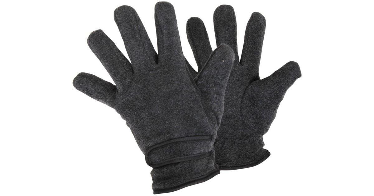 floso / Fleece Thermal Gloves in Black | Lyst