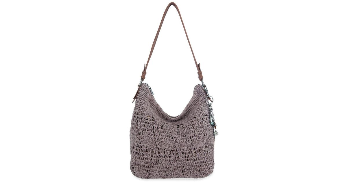 The Sak Sequoia Hobo Leather Bag in Gray | Lyst