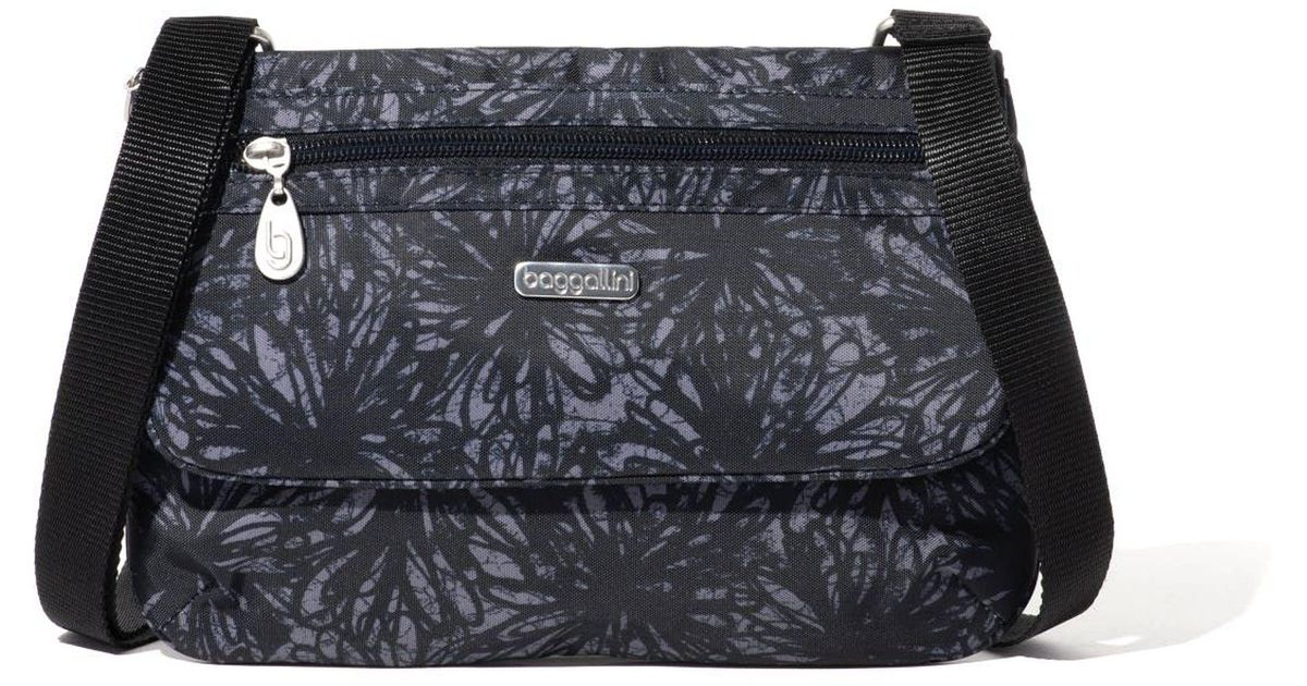 Baggallini Flap 2 It Eastwest Crossbody Bag in Blue Lyst