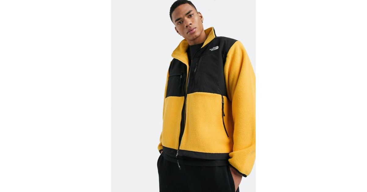 The North Face M 95 Retro Denali Jacket in Yellow for Men | Lyst