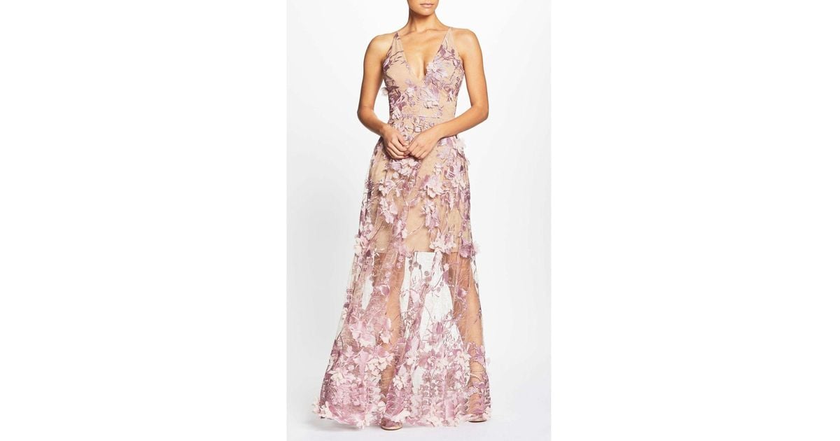 Dress the population sidney lace outlet gown