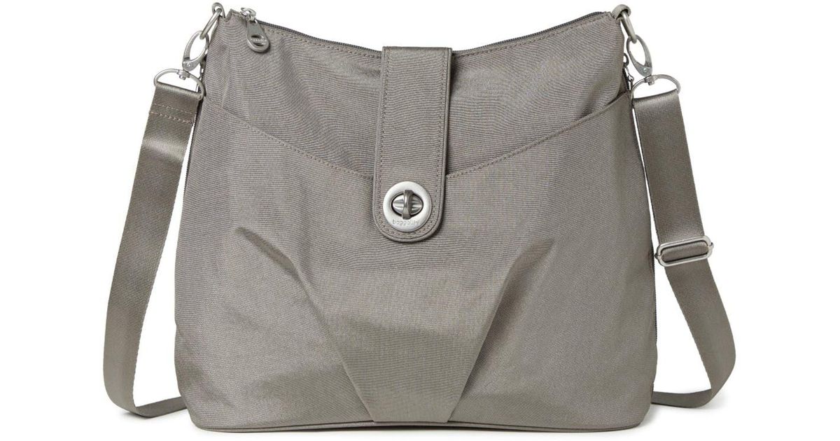 Baggallini Helsinki Crossbody Hobo Bag in Gray Lyst