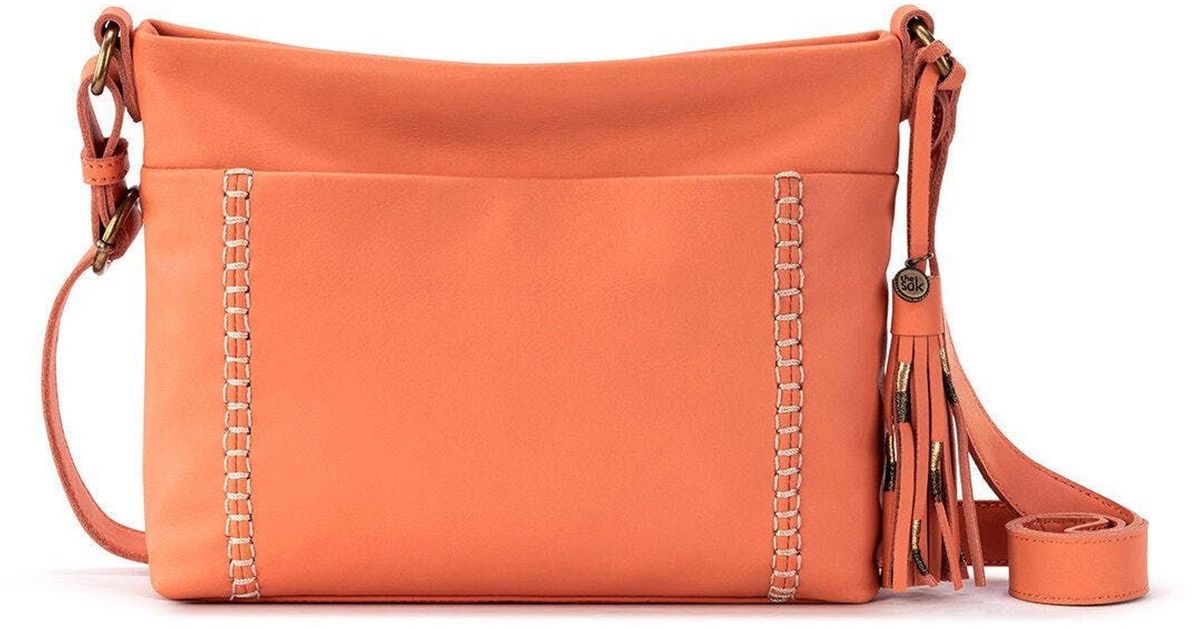 The Sak Melrose Leather Crossbody Handbag in Red Lyst