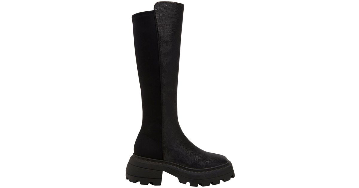 Katy Perry The Geli Combat Stretch Boot in Black | Lyst