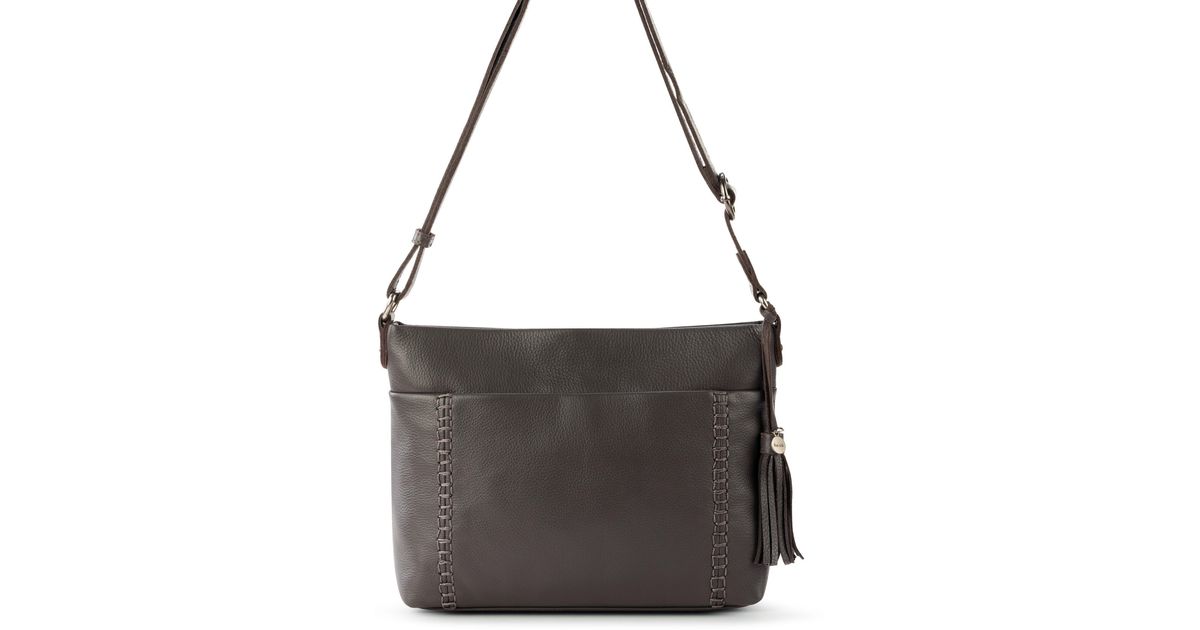 The Sak Melrose Leather Crossbody Handbag in Black Lyst