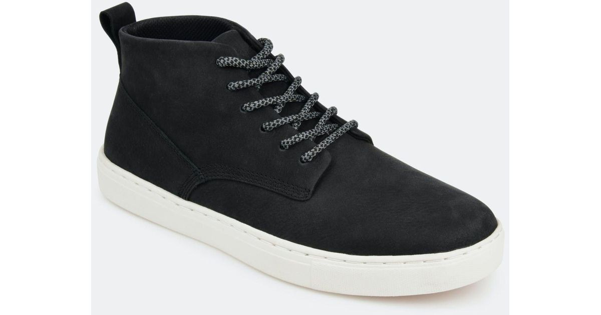 TERRITORY BOOTS Territory Rove Casual Leather Sneaker Boot in Black for
