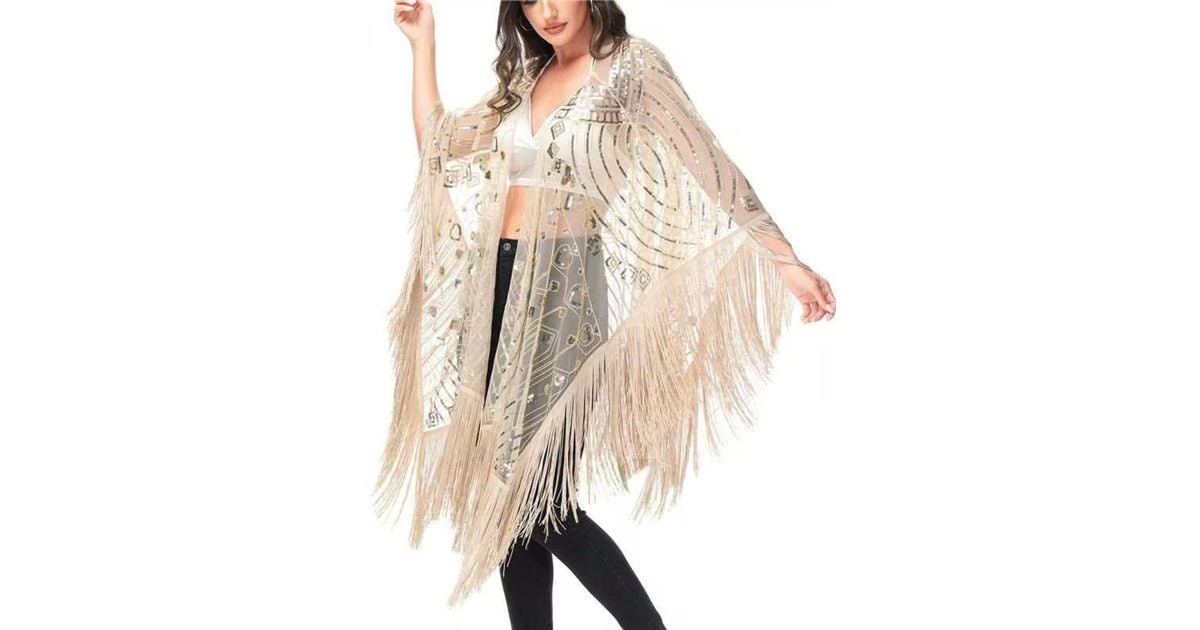 Beaded 2025 evening wrap