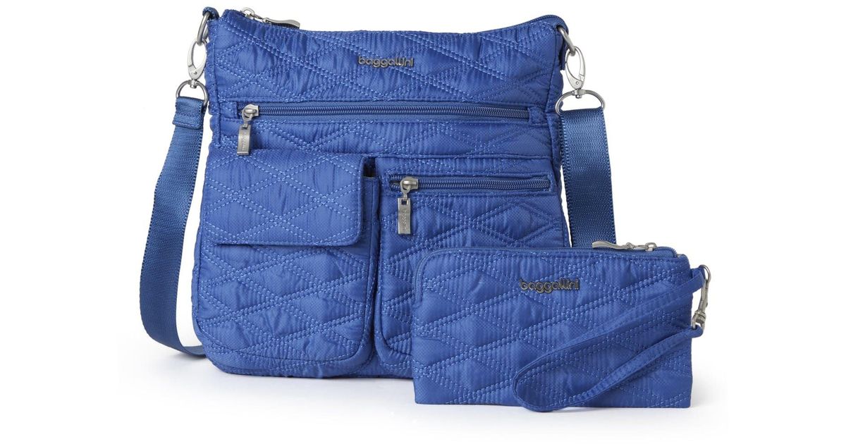 Baggallini Modern Everywhere Slim Crossbody Bag in Blue Lyst