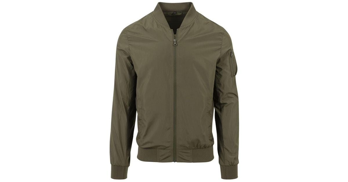 Build Your Brand Bomber Jacket in Green | Lyst
