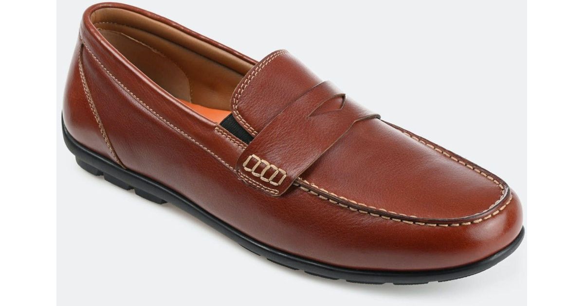 THOMAS AND VINE Thomas & Vine Woodrow Driving Loafer in Brown for Men