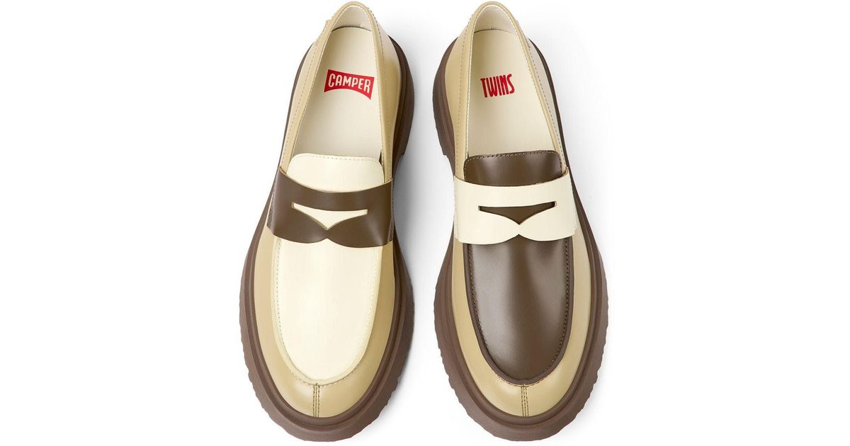 Camper Walden Twins Loafers in Natural for Men Lyst