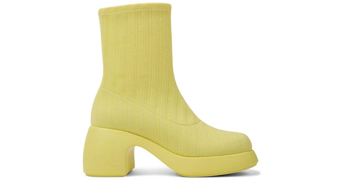 Camper Thelma Ankle Boots in Yellow | Lyst