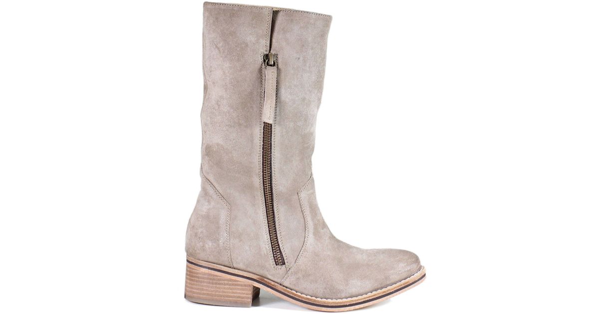 Diba True Col Lide Boots in Gray Lyst