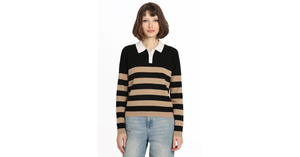 Recycled Cashmere Exposed Seam Crew Neck Sweater - Black