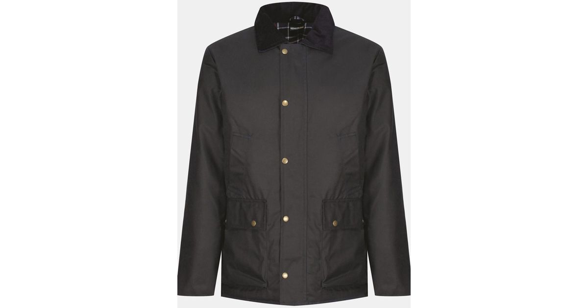 Regatta Pensford Waxed Jacket in Black for Men | Lyst