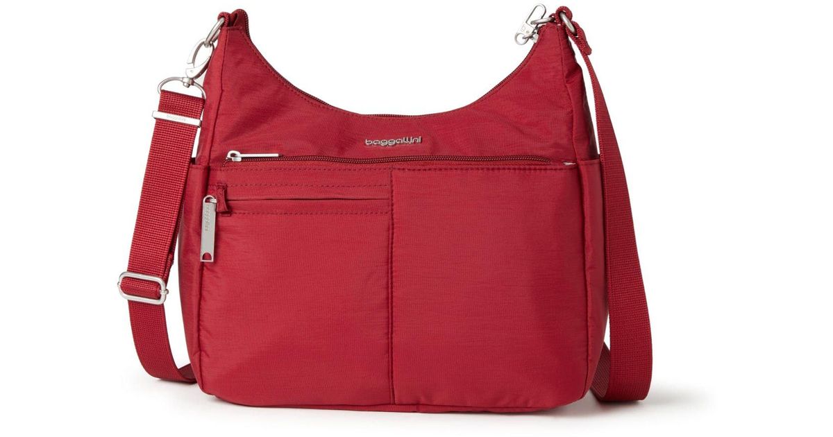 Baggallini Antitheft Free Time Crossbody Bag in Red Lyst