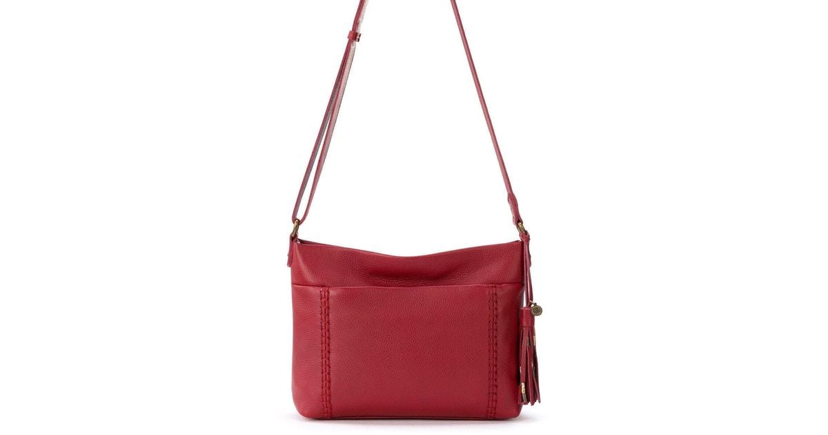 The Sak Melrose Leather Crossbody Handbag in Red Lyst